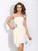 Homecoming Dresses Marcia Chiffon Sheath/Column One-Shoulder Beading Sleeveless Short Dresses
