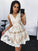 A-Line/Princess V-Neck Sleeveless Short/Mini Tulle Dresses Homecoming Dresses Lace Abby