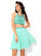 A-Line/Princess Sheer Neck Rhinestone Sleeveless Short Two Piece Chiffon Patti Homecoming Dresses Dresses