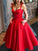 A-Line/Princess Bowknot Straps Sleeveless Tea-Length Satin Neveah Homecoming Dresses