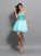 A-Line/Princess Homecoming Dresses Cocktail Jocelyn Satin Sweetheart Applique Beading Sleeveless Short Dresses