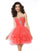 A-Line/Princess Sweetheart Ruffles Sleeveless Cocktail Homecoming Dresses Satin Macy Short Dresses