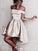 Satin Homecoming Dresses Asia A-Line/Princess Sleeveless Off-The-Shoulder Short/Mini Dresses