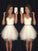 A-Line/Princess Sleeveless Sweetheart Beading Tulle Short/Mini Dresses Homecoming Dresses Yasmine