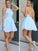 Homecoming Dresses Lace Rowan Chiffon A-Line/Princess Halter Sleeveless Short/Mini Dresses