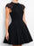 A-Line/Princess Nan Lace Homecoming Dresses Sleeveless Scoop Jersey Short/Mini Dresses