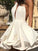 A-Line/Princess Ruffles Halter Alexa Chiffon Homecoming Dresses Sleeveless Short/Mini