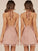 A-Line/Princess Sleeveless Halter Tulle Ruffles Short/Mini Dresses Cindy Homecoming Dresses