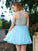 A-Line/Princess Sleeveless Rhinestone Straps Short/Mini Dresses Chiffon Homecoming Dresses Cassie