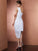 Sheath/Column One-Shoulder Sleeveless Pleats Beading Short Miya Chiffon Homecoming Dresses