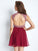 A-Line/Princess Jewel Sleeveless Beading Libby Homecoming Dresses Chiffon Short/Mini Dresses