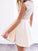 Homecoming Dresses Katie Satin A-Line/Princess Scoop Applique Sleeveless Short/Mini Dresses