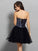 A-Line/Princess Sweetheart Ruffles Homecoming Dresses Larissa Cocktail Sleeveless Short Net Dresses