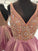 A-Line/Princess Sleeveless V-Neck Beading Clara Satin Homecoming Dresses Short/Mini Dresses