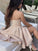 A-Line/Princess Charmeuse Ruffles Sleeveless Spaghetti Straps Short/Mini Mariam Homecoming Dresses Dresses