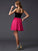 A-Line/Princess Spaghetti Straps Sleeveless Short Germaine Chiffon Homecoming Dresses