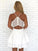 A-Line/Princess V-Neck Stretch Crepe Sleeveless Pleats Short/Mini Homecoming Dresses Samara Dresses