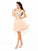 A-Line/Princess Homecoming Dresses Chiffon Krystal Sheer Neck Beading Sleeveless Short Two Piece Dresses
