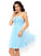 A-Line/Princess Sweetheart Beading Sleeveless Short Lea Cocktail Homecoming Dresses Chiffon Dresses